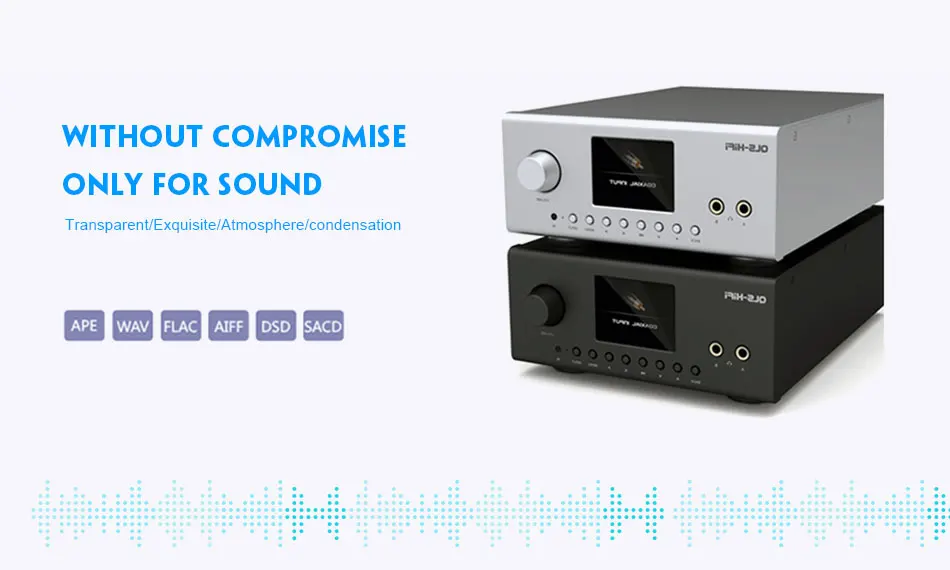 QLS QA860 hifi без потерь цифровой плеер AD1955 DAC LME49720+ OPA2134 24 бит/192 кГц DSD64 коаксиальный/оптический вход FLAC музыкальный плеер