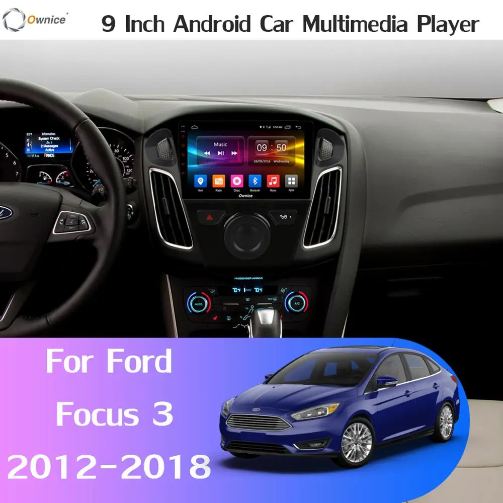 360 ° панорамный 4 × камера 4G SIM Android 9,0 4G+ 64G SPDIF DSP CarPlay Автомобильный плеер для Ford Focus 3 mk3 2012- gps Navi Радио