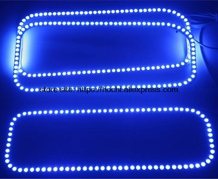 HochiTech RGB многоцветный светодиодный angel eyes Halo кольца супер яркий стиль автомобиля для 2005-2007 Ford F250 F-250 F350 F-350