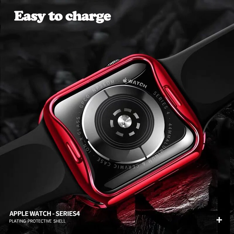 Чехол для часов для Apple Watch series 5 4 3 2 1 band case 42 мм 38 м 40 мм 44 мм тонкий пластиковый чехол протектор для iWatch 4 44 мм