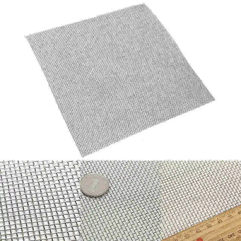 1pcs 15x30cm 5-40 mesh Stainless Steel Filter Sheet