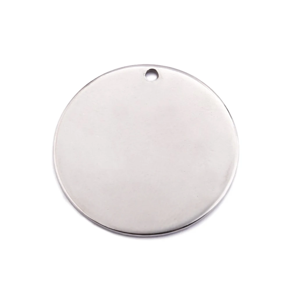 Edelstahl Charms Metall Runde Stanzen Blank Disc Charms Erkennungsmarken Schmuck Erkenntnisse Für Anhänger Halskette Herstellung Zubehör – Detail 9