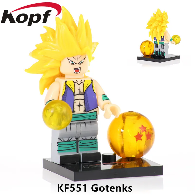 20 шт. Dragon Ball Z фигурка Сон Гоку Черная роза хит строительный конструктор коллекция деталек Подарочные игрушки Модель Дети KF557 - Цвет: KF551 20Pcs No Box