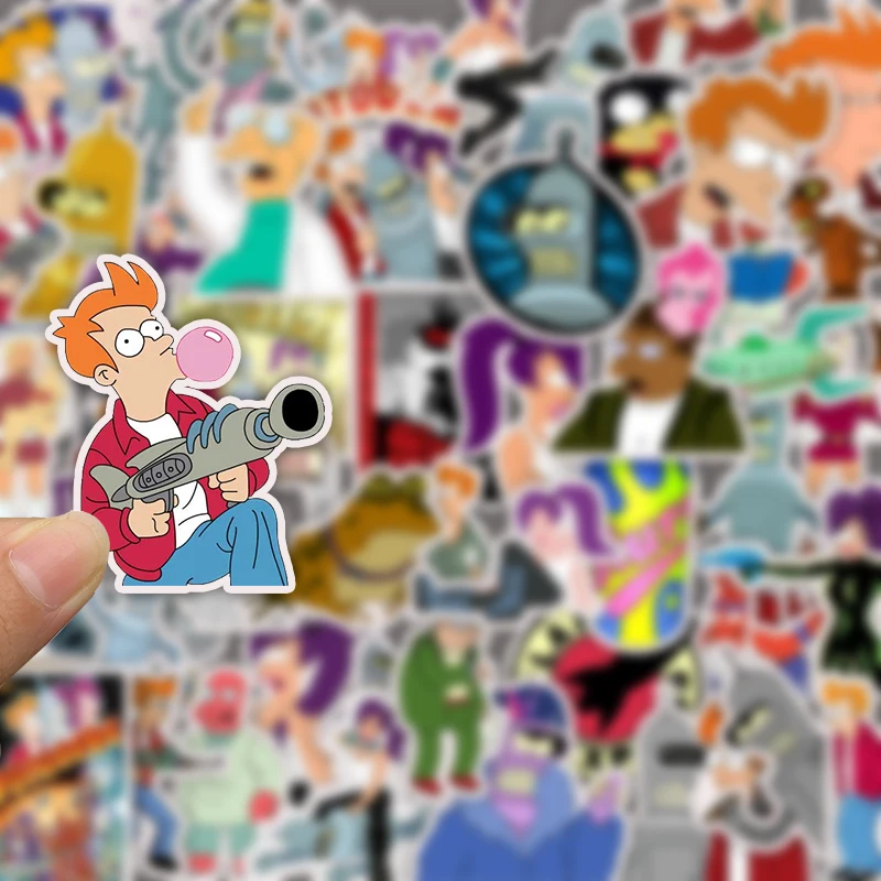 50 шт. Futurama смешные наклейки детские игрушки наклейки DIY водонепроницаемые наклейки чемодан телефон компьютер скейтборд Гитара Холодильник