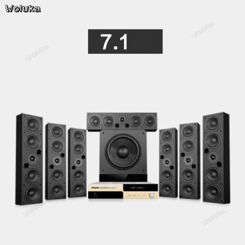 7.1 Набор динамиков Домашний кинотеатр 5,1 набор динамиков 7,1 ТВ комбинация динамиков для семейная гостиная комната CD50 W05 - Цвет: 7.1