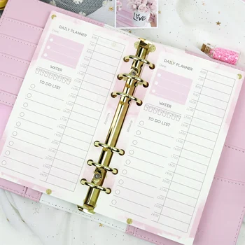 

Harphia Refill Fantasy Day Plan Timeline Loose-Leaf Replacement Core Inner Page Notebook Binder Inner A5a6
