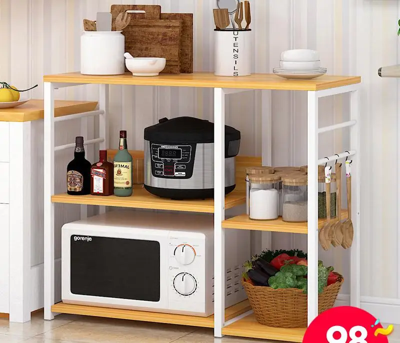 Style13 Multi-layer Storage Shelf Kitchen Organizer and Storage Pan Dish Rack Microwave Oven Rack Space Organizer Rack Floor - Цвет: Style13