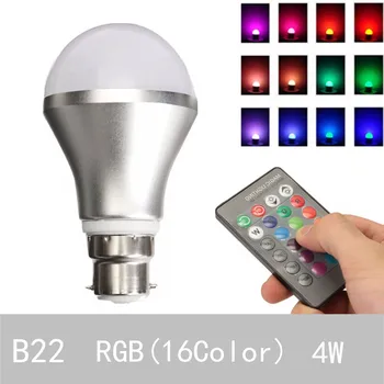 

Magic RGB LED Light Bulb AC85-265V Smart Lighting Lamp Color Change Dimmable With IR Remote Controller 4W Smart Bulb