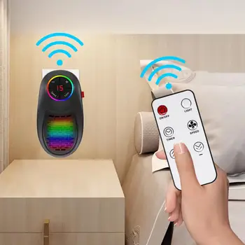 

1000W Portable LED Display Electric Mini Fan Heater Wall Mounted Radiator Stove Timing Winter Warmer Heating Machine for Home