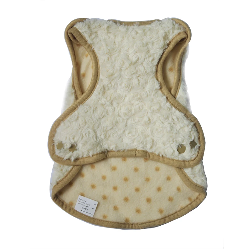 Cat Dog Clothes Sweater Puppy Handmade Vest Soft Wool Autumn and Winter Rose Pattern Design Pet Small Medium Dog Shirt Chihuahua