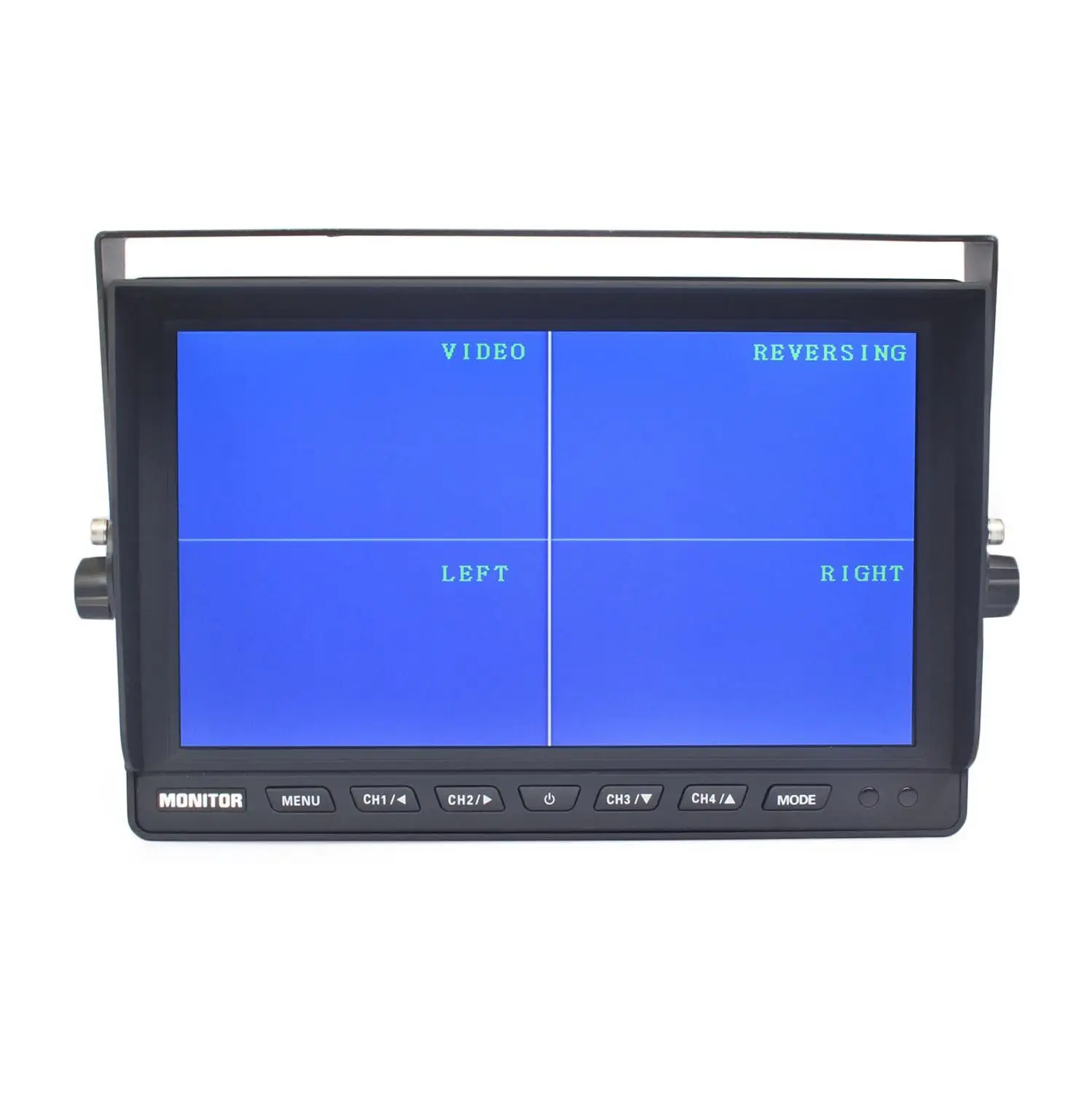 DIYSECUR 4CH 4PIN DC12V-24V 10 дюймов 4 Сплит Quad ЖК-экран дисплей Автомобильный монитор заднего вида для автомобиля Грузовик Автобус камера заднего вида
