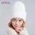 ENJOYFUR Winter Hats for Women Warm Long Rabbit Fur Hair Female Caps Fashion Solid Colors Wide Cuff Young Style Beanies 12