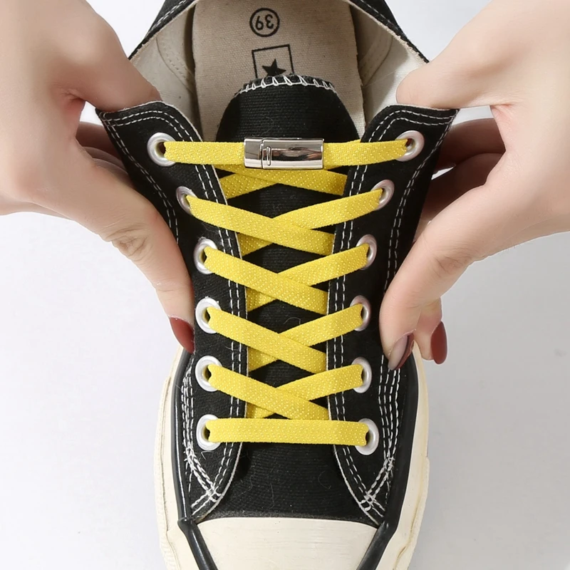 1 пара магнитных шнурков, эластичные фиксирующие шнурки, креативные, быстро не завязываются, шнурки для обуви, для детей, взрослых, унисекс, кроссовки, шнурки для обуви