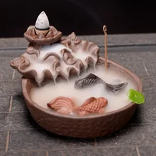 Queimador De Incenso Arenaceous задняя керамическая курильница ароматерапия печь поток дыма предметы домашнего интерьера выбран буддизм