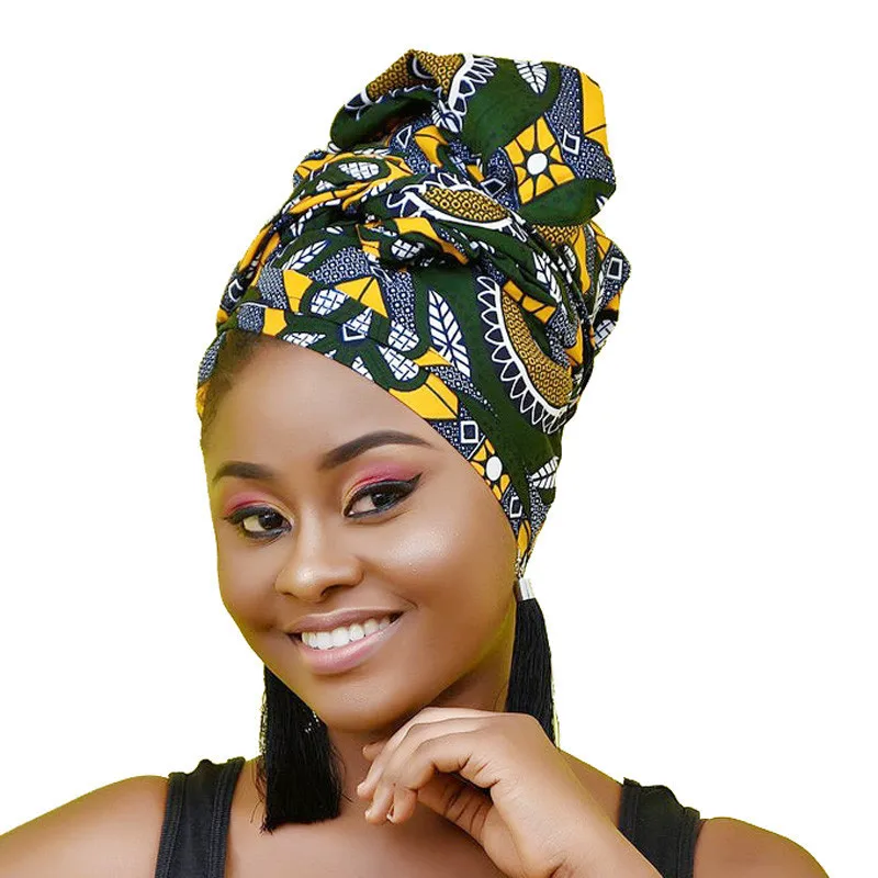 Turban Hat Hijab Head Wrap Covers Extra Large Satin Lined Bonnets African Bonnet Long Ribbon Headwrap Ankara Hair |