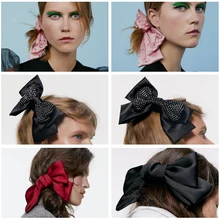 Бант заколки для волос для женщин ZA завязанные заколки для волос имитация жемчуга заколки для волос с кристаллами винтажные аксессуары для волос для вечерние и свадебные F10391