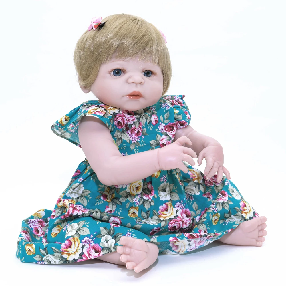 55 см мягкий полностью силиконовый корпус Винил реалистичный Bebe Reborn Baby Doll Лидер продаж куклы прекрасный Playmate детский подарок на Рождество