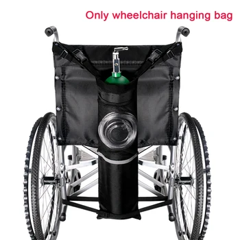 

Universal Reflective Stripe Storage Pouch Oxygen Cylinder Bag Stretch Solid Easy Buckles Portable Black Wheelchair Adjustable