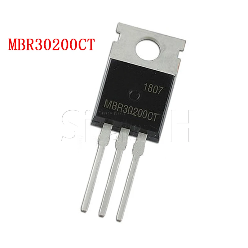 10pcs MBR30200CT TO-220 MBR30200 TO220 MBR30200C 200V 30A Original | Электронные компоненты и принадлежности