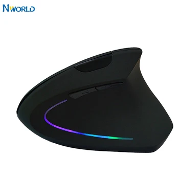 

Wireless Mouse Ergonomic Optical Colorful Light Wrist Healing Vertical Rechargeable Computer Mice Gaming Mouse For PC Gamer