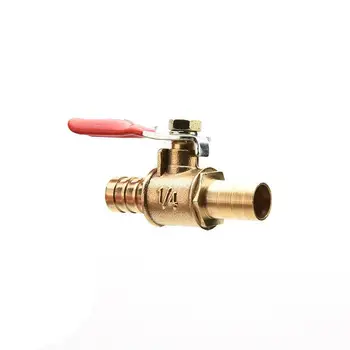 

ZLinKJ 1PCS Agricultural Industrial Machinery 1/4" PEX Brass Ball Valve Full Port Crimp Shut-off Valve for PEX Tube