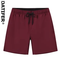 Datifer Summer 2025 Mens Shorts Solid Color Gym Mesh Liner With Zipper Pockets Beach Quick Dry Bermudas Masculina Swimsuits 1