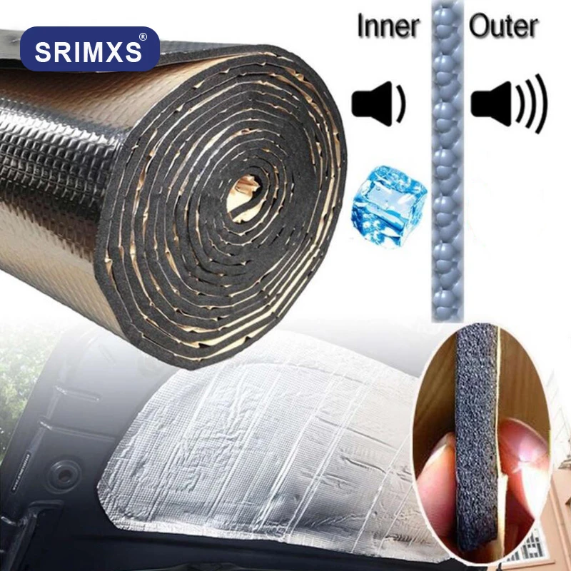 車のエンジン用防音断熱材 140x100cm 防音 断熱 Sound Heat Insulation Cotton Aliexpress