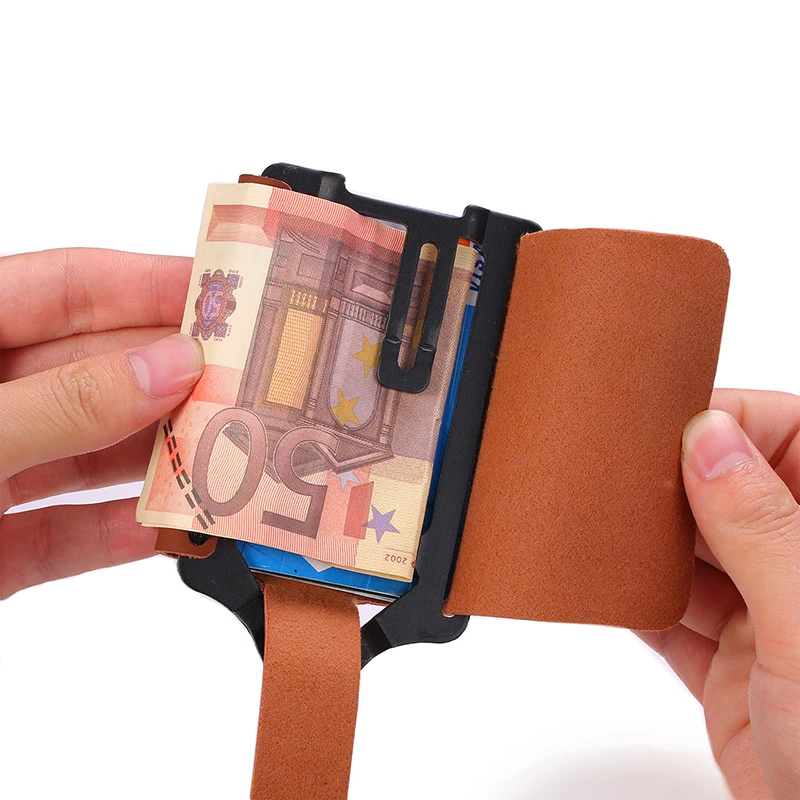 DIENQI 2020 Новый Rfid держатель для карт мужские кошельки тонкие мини смарт из