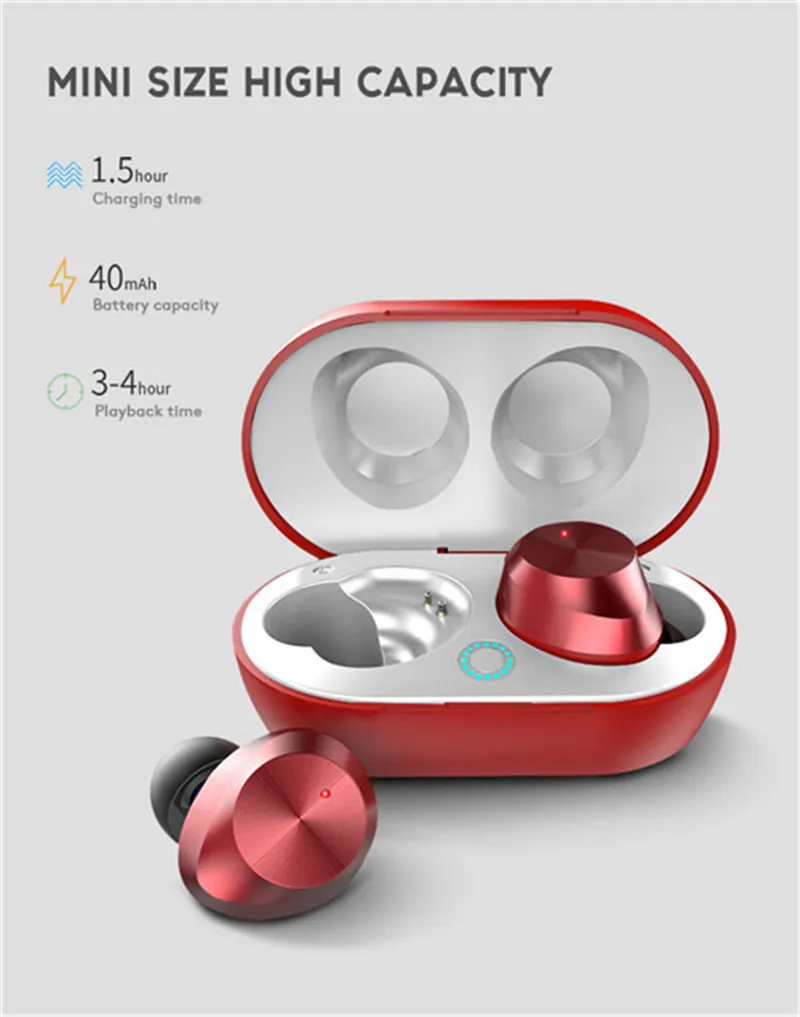Bluetooth наушники, TWS-9, водонепроницаемые, бинауральные, auriculares, bluetooth, inalambrico, гарнитура 5,0, настоящая Беспроводная мини гарнитура для бега D8