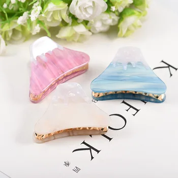 

1PC NEW Chic Gradient Color Women's Small Horsetail Hair Claws Simple Girls Hair Grips Hair Accessories HeadWear