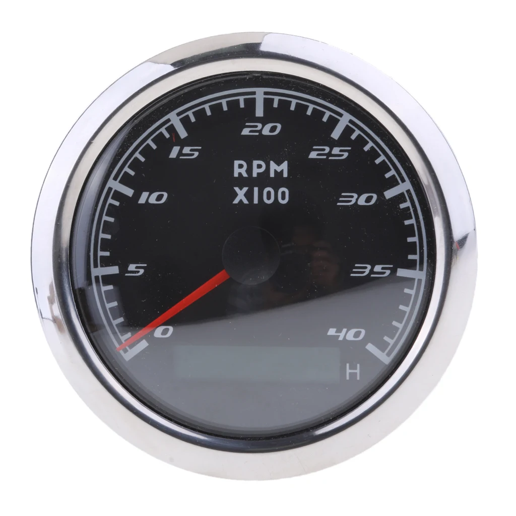 ЖК-Тахометр 9-32 в 0-4000 об/мин 85 мм Морской RPM Тахометр Датчик