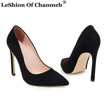 

Sexy Stiletto Heels Shoes Woman Women's Faux Suede Party Wedding Shoes Ladies High Heeled Pumps Biggest Size 48 Chaussures Femme