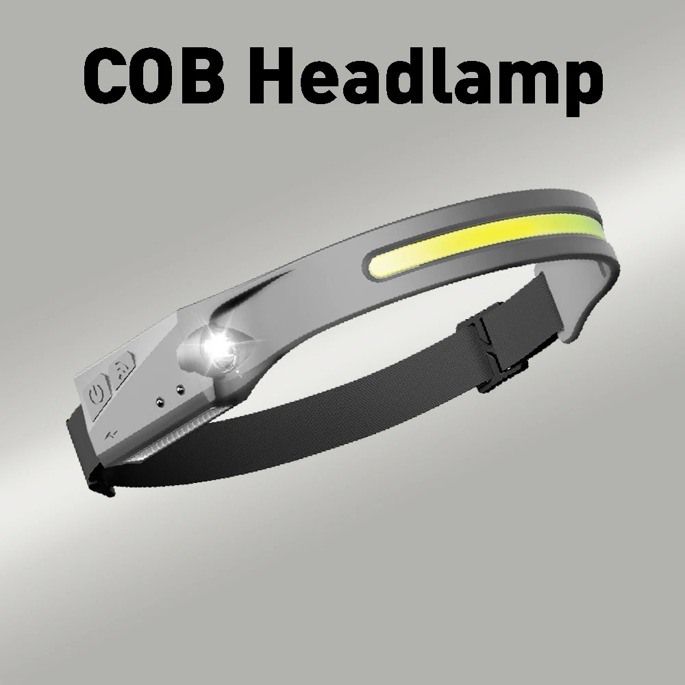 Налобный фонарь светодиодный налобный водонепроницаемый COB перезаряжаемый