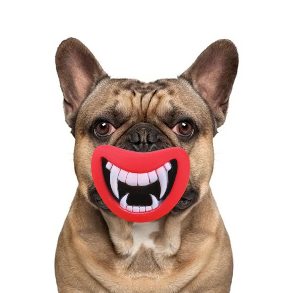 Durable Safe Funny Squeak Dog Toys Devil's Lip Sound Dog Playing/Chewing Puppy Make Your Dog Happy 2