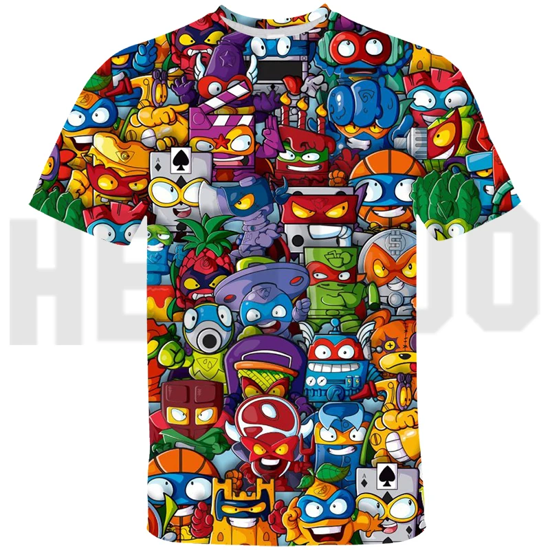

New Fashion Game T Shirt Summer Boys Kids Casual Cartoon Tops Girls T-shirt Short Sleeve O-neck Tshirt Super zings Tees for Baby