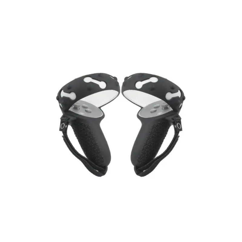 Cubierta protectora de silicona para Oculus Quest 2, cubierta protectora de silicona completa con mango anticaída