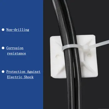 

3M Self Adhesive Mounting Zip Tie Base All Size Perfect for Wire Clip Cable Managment Wire Tie Adhesive Mounting