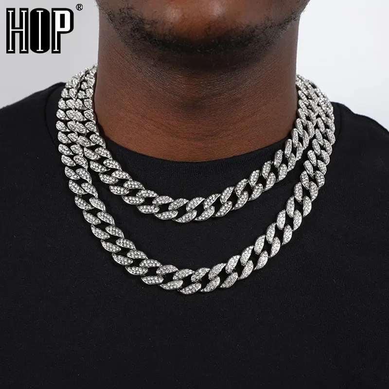 

Ожерелье из кубинской цепи в Стиле Хип-Хоп Майами, 15 мм