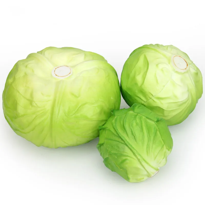 PU Simulation Green Cabbage Model Table Display Home Decorate Photography Props Plastic Artificial Vegetable Crafts | Дом и сад