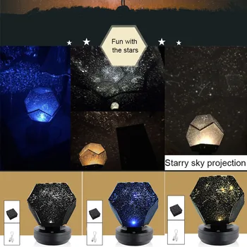 

New LED Projection Lamp Magic Game Starry Sky Projection Lights Kids Bedroom Stars Romantic Starry Light LMH66