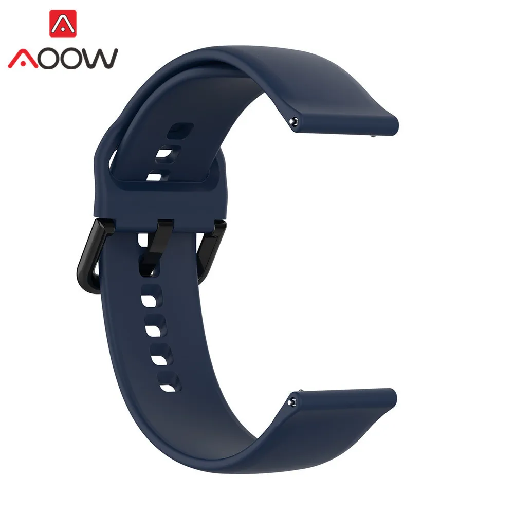 20 мм мягкий силиконовый ремешок для часов samsung Galaxy Watch Active 42 мм gear S2 спортивный водонепроницаемый женский мужской браслет R500