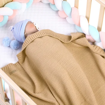 

Knitted Baby Blanket Newborn Swaddle Wrap Soft Infant Toddler Sofa Bedding Quilt Sleeping Blankets Baby Outdoor Stroller Blanket
