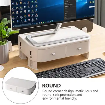 

Adjustable Storage Rack Computer Monitor Bracket Organizer Adjustable Rack Laptop Lifting Storage Rack Monitor Bracket