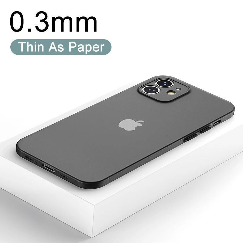 iphone xr wallet case 0.3mm Ultra Thin Matte Phone Case For iPhone 11 12 Pro Xs Max X Xr Se 2020 7 8 Plus Transparent Hard Back Case Cover Slim Fundas iphone xr case with card holder