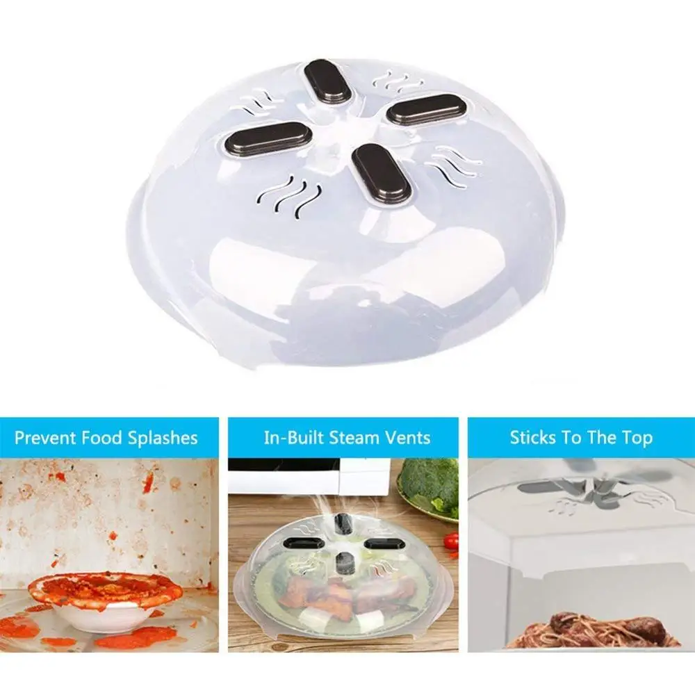 

Microwave splash-proof cover Multi-function hover cover with steam hole, safe without BPA
