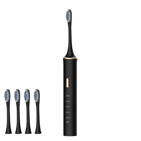 Toothbrush Adult Timer Brush 5 Mode USB Charger Rechargeable Tooth Brushes With 4 Replacement Heads