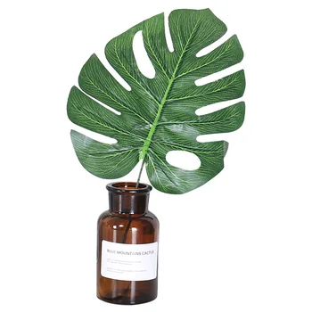 

Simulation Green Leaf Turtle Leaf Monstera Wedding Decoration Fake Leaf Plastic Leaf Green Plant Photography Shooting Props