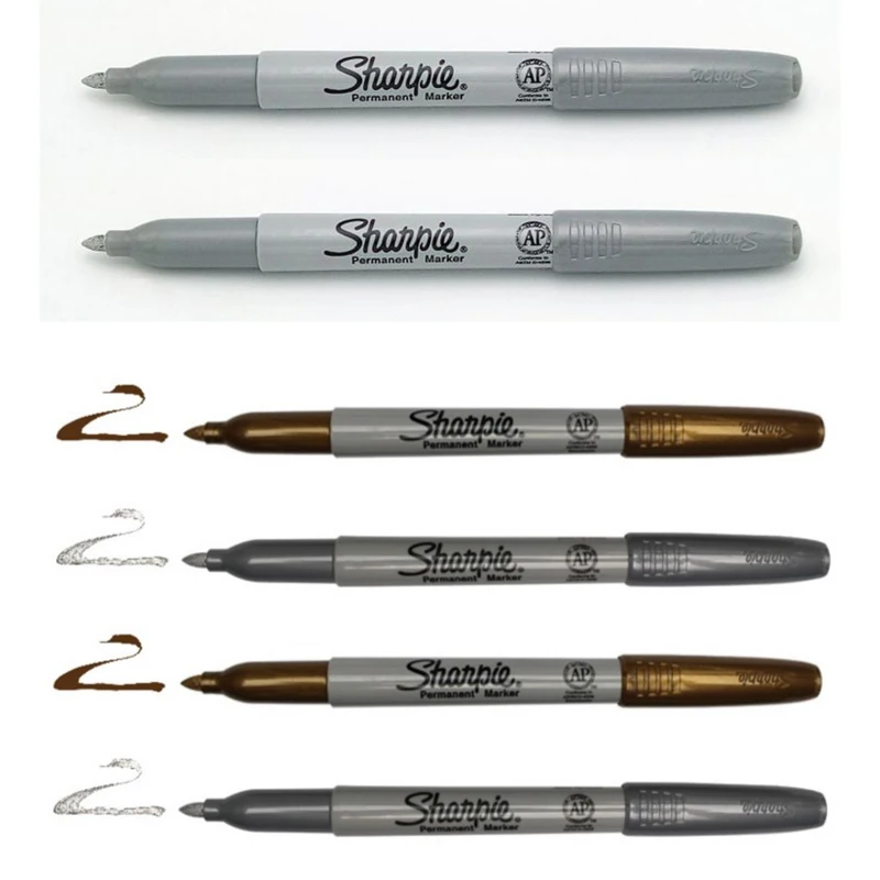Permanent Marker Pen Marker Pens Permanent Marker Permanent Markers Paint Marker Pen Markers Pen Art Markers Paint Pen Art Marker Pen Sharpie 39100 1MM Oil For Black Gift Card Metal Plastic Glass