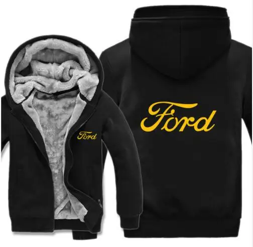 Ford толстовки зимняя мужская куртка модная повседневная шерстяная флисовая толстовка Ford пуловер Мужское пальто - Цвет: 11