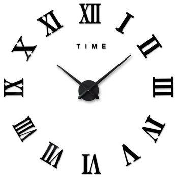 

3D Big Acrylic Mirror Wall Clock Diy Quartz Watch Still Life Clocks Modern Home Decoration Living Room Stickers